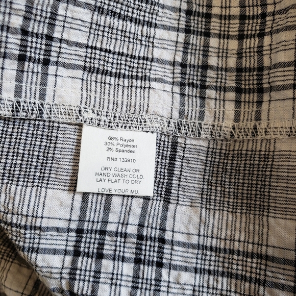 NWT Show Me Your MuMu Long Sleeve Plaid Mini Birdie Dress Size Large - Picture 12 of 13